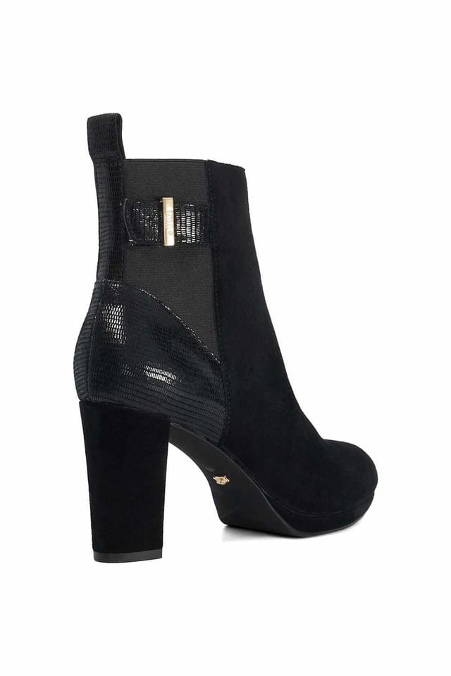 Dune London Dune London Women's 'Olens' Suede Ankle Boots in Black - 3