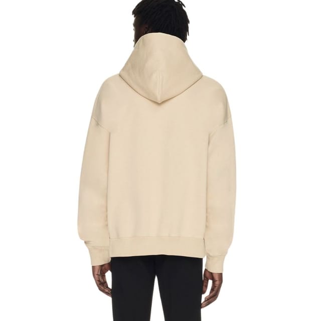 Off-White Off-White Men's Script Logo Opposite Over Skate Fit Beige Hoodie - 2