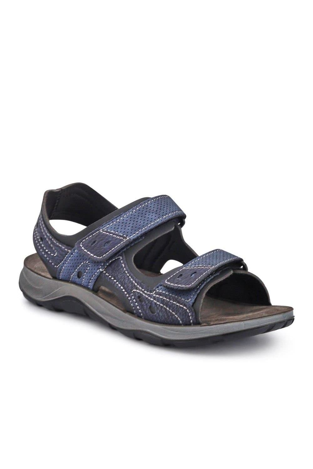Pavers Pavers Men's Dual Touch-Fasten Sandals in Navy