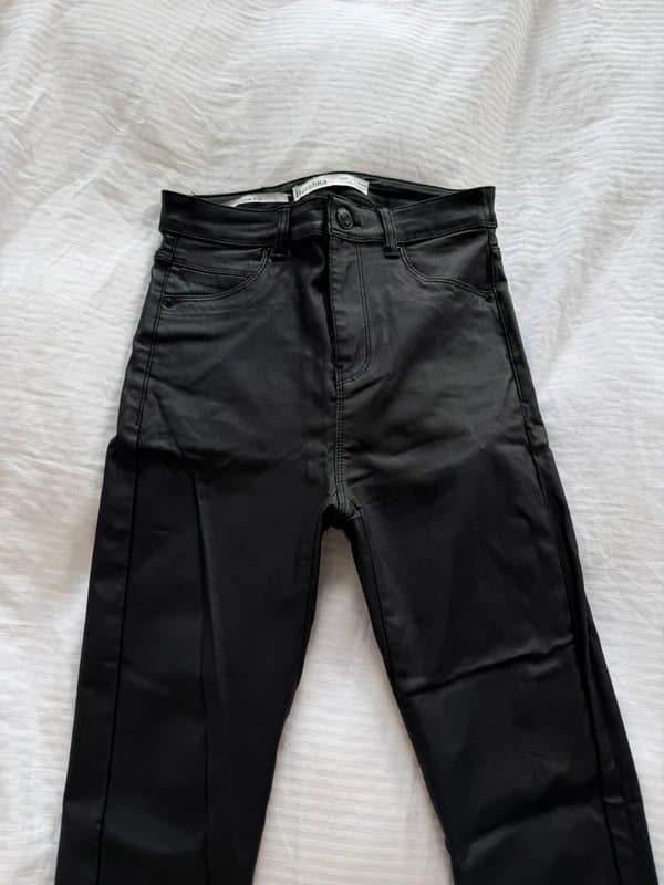 Bershka leather tight pants