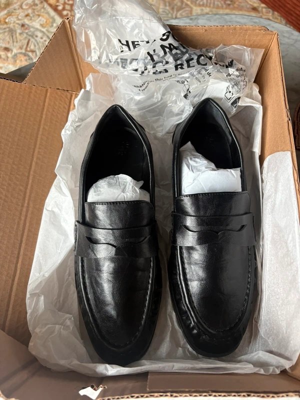 ASOS Design ASOS Design Minnie ruched detail loafer in black - 1