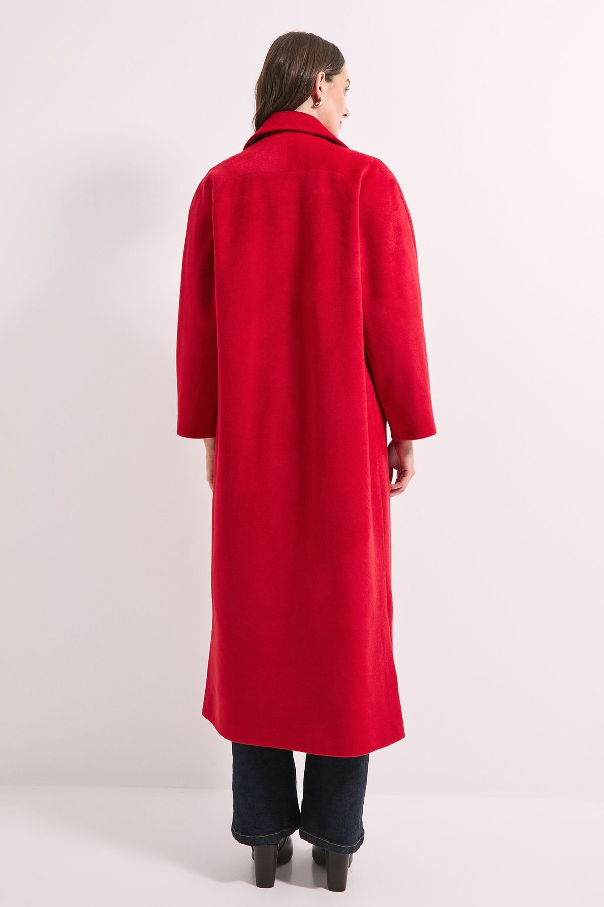 Wallis Wallis Women's Principles by Button Maxi Coat in Red - 3