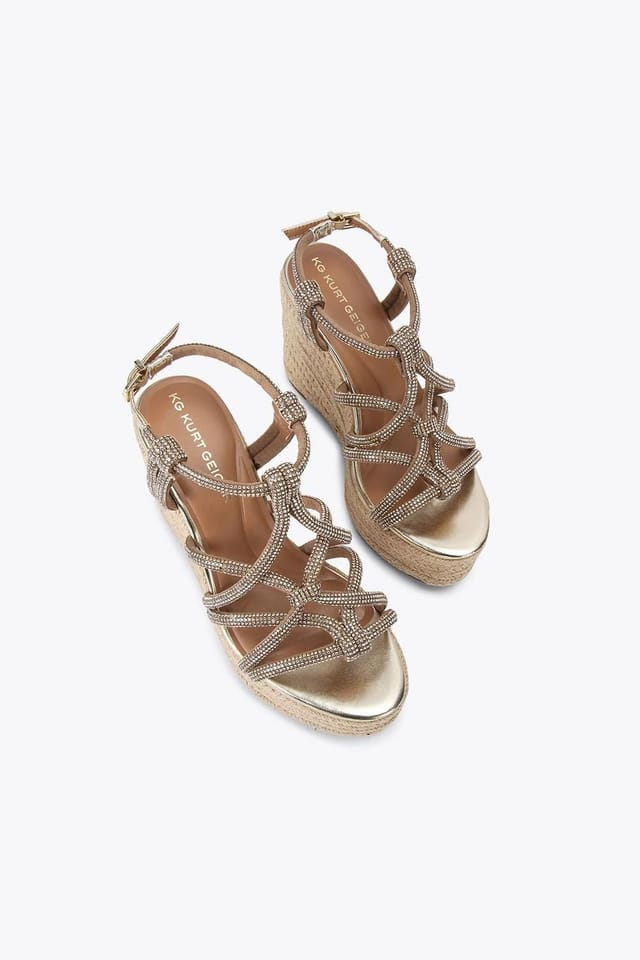 KG Kurt Geiger KG Kurt Geiger Women's 'Perla Wedge' Heels in Gold - 2