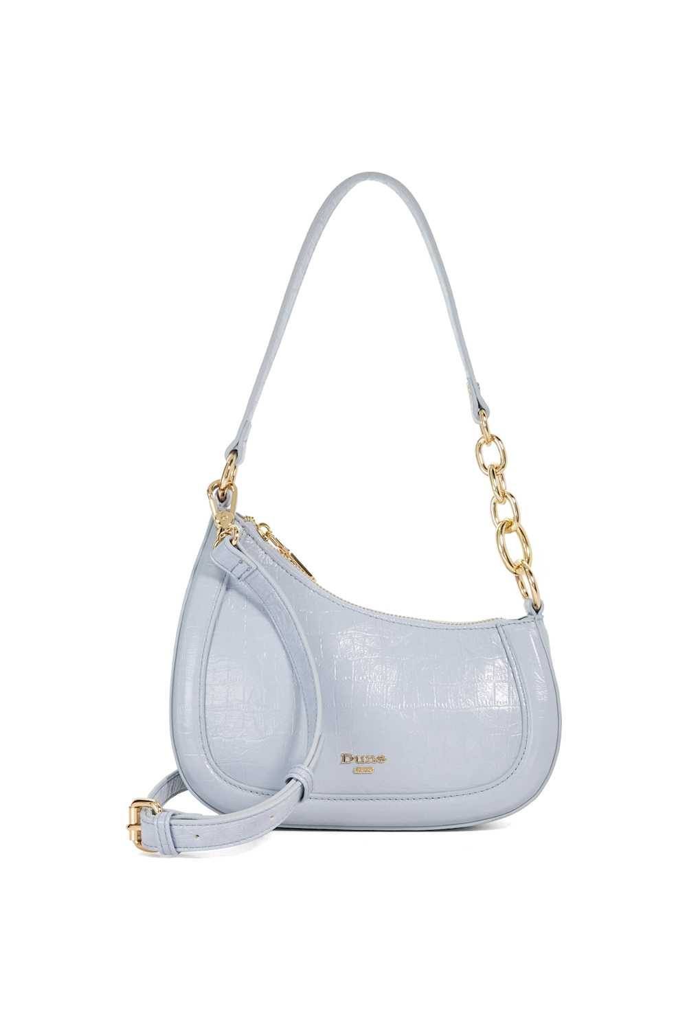 Dune London Dune London Women's 'Direction' Leather Shoulder Bag in Blue - 1