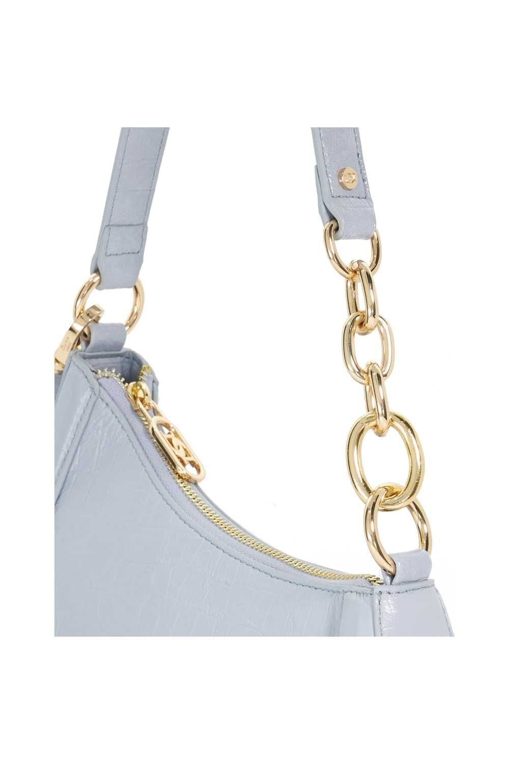 Dune London Dune London Women's 'Direction' Leather Shoulder Bag in Blue - 4