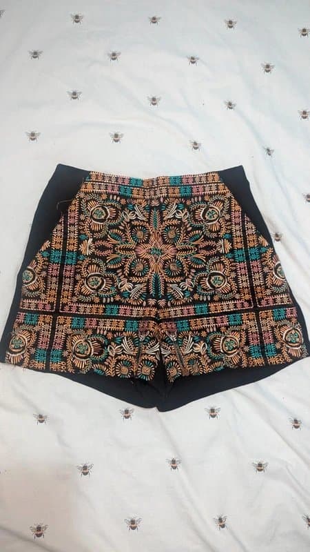 Topshop Embroidered shorts