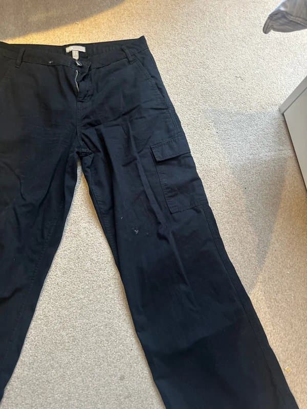 ASOS black asos cargo pants