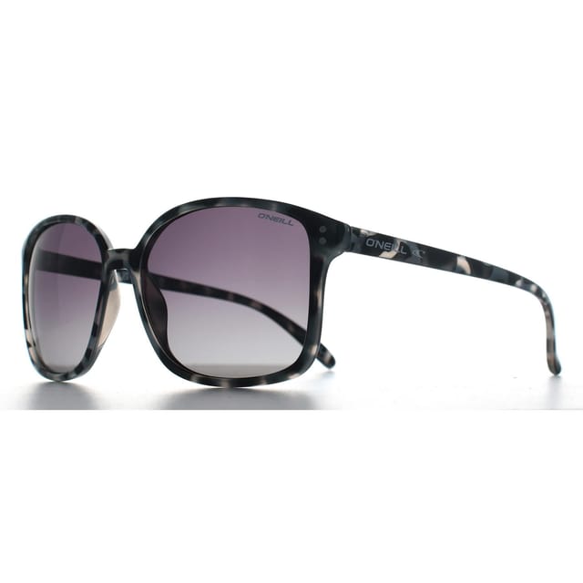 ONeill O'Neill Women's Square Black Tortoise Grey Gradient Polarized Praia - 2