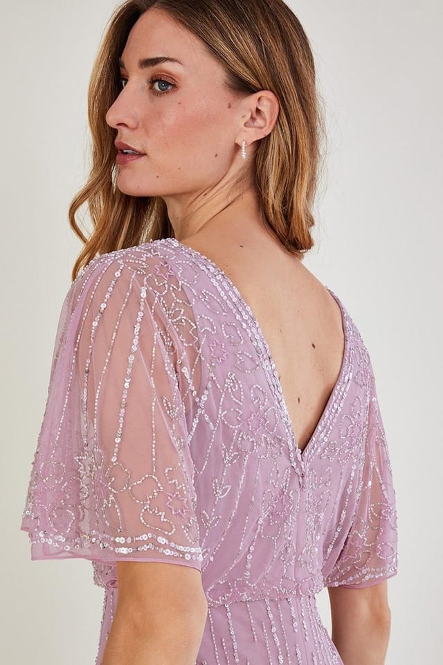 Monsoon Monsoon Women's 'Elizabeth' Embellished Maxi Dress in Brown - 3