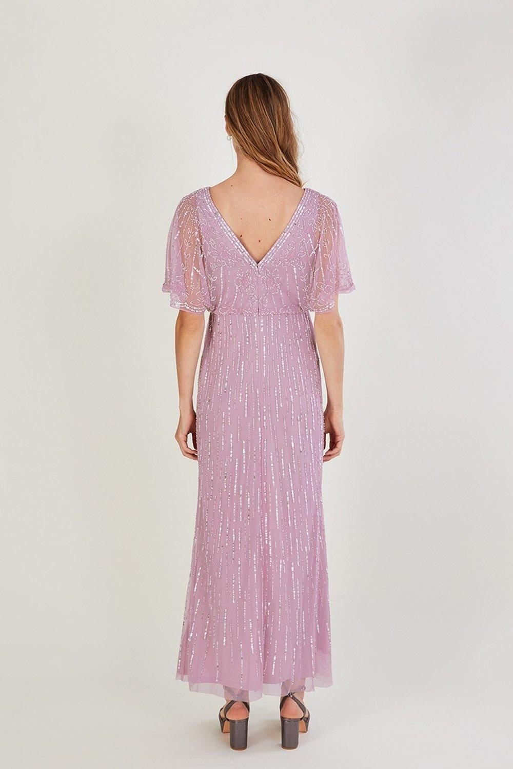 Monsoon Monsoon Women's 'Elizabeth' Embellished Maxi Dress in Brown - 4