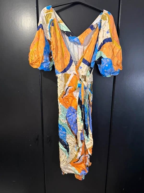 Never Fully Dressed Never fully dressed multi colour wrap dress 16