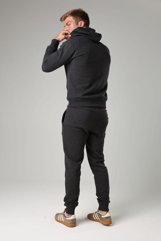 French Connection French Connection Men's Cotton Blend Hoody in Charcoal - 2