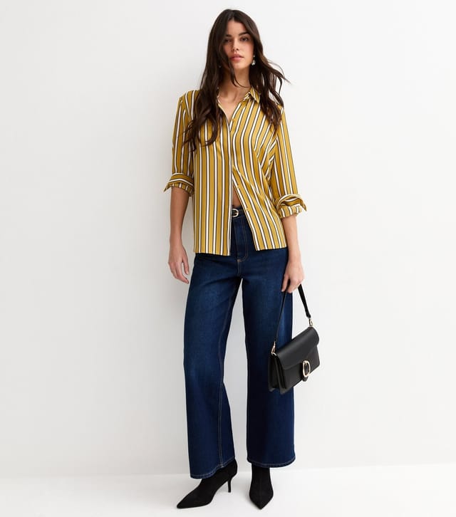 New Look Women's Green Striped Claire Shirt New Look - 2