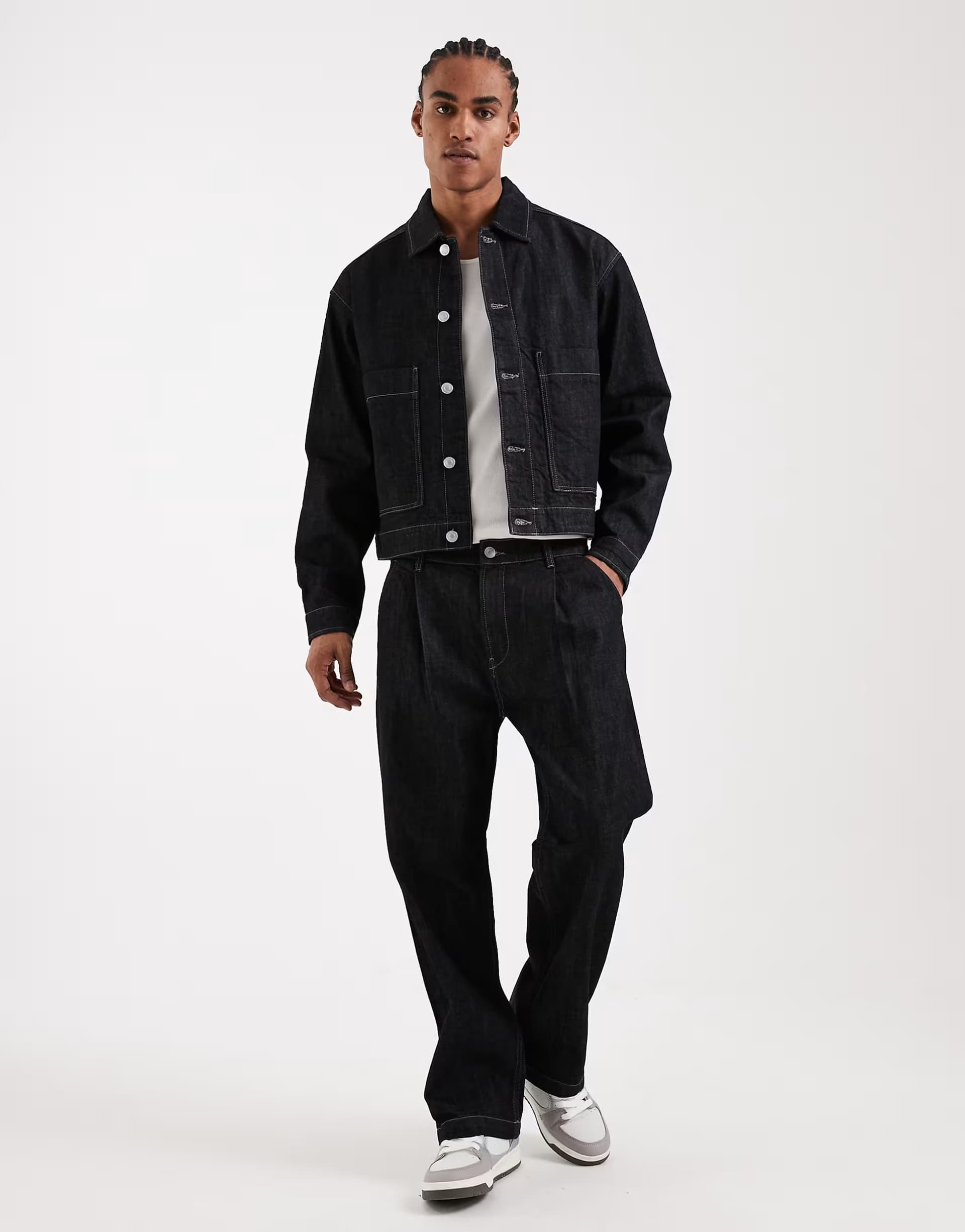 ASOS Jack & Jones co-ord denim in dark blue