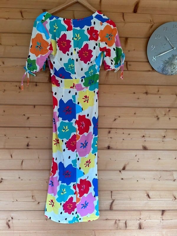 Never Fully Dressed Dotty Multi Floral Dress Bnwt