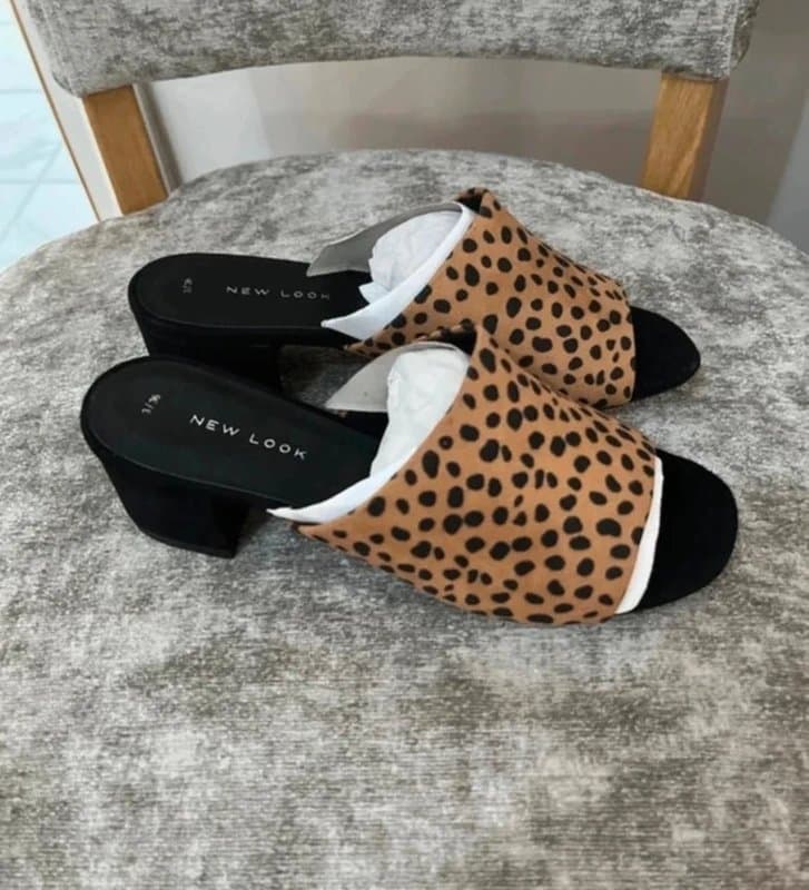 New Look New look lovely  leopard print mules size 3