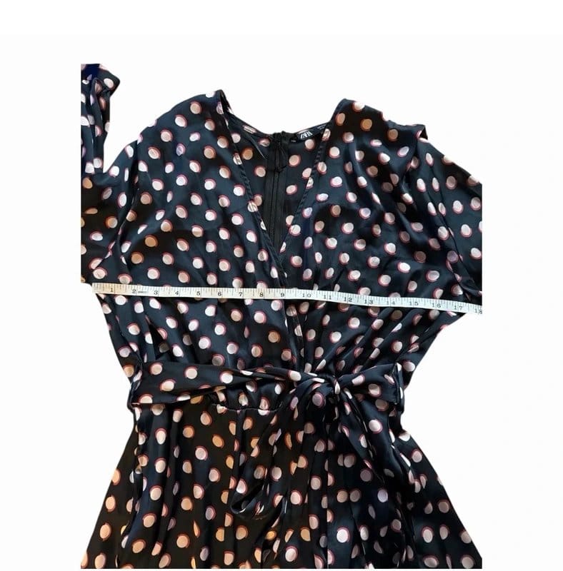 Zara Zara size S polka dot satin playsuit VGC summer holiday festival - 1