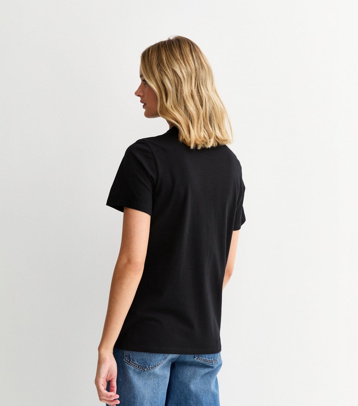 New Look Women's Black Daisy Print T-Shirt New Look - 4