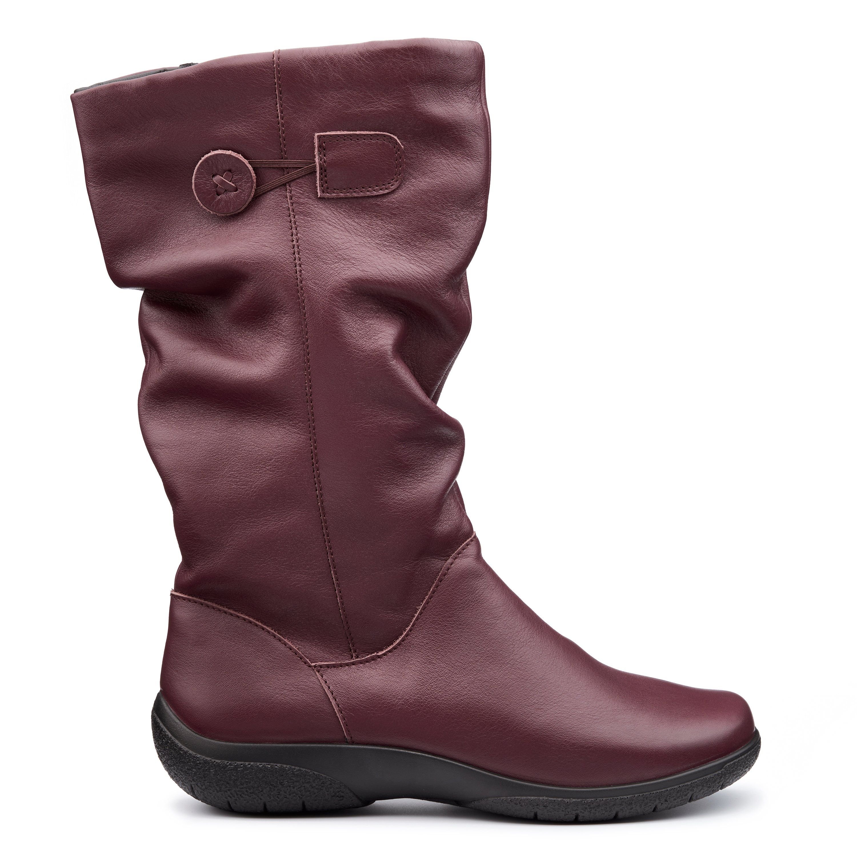 Hotter Hotter Women's Wide Fit 'Derrymore II' Mid Calf Boots in Maroon - 3