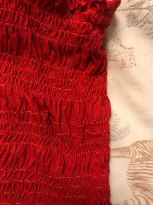 New Look Red ruched top
