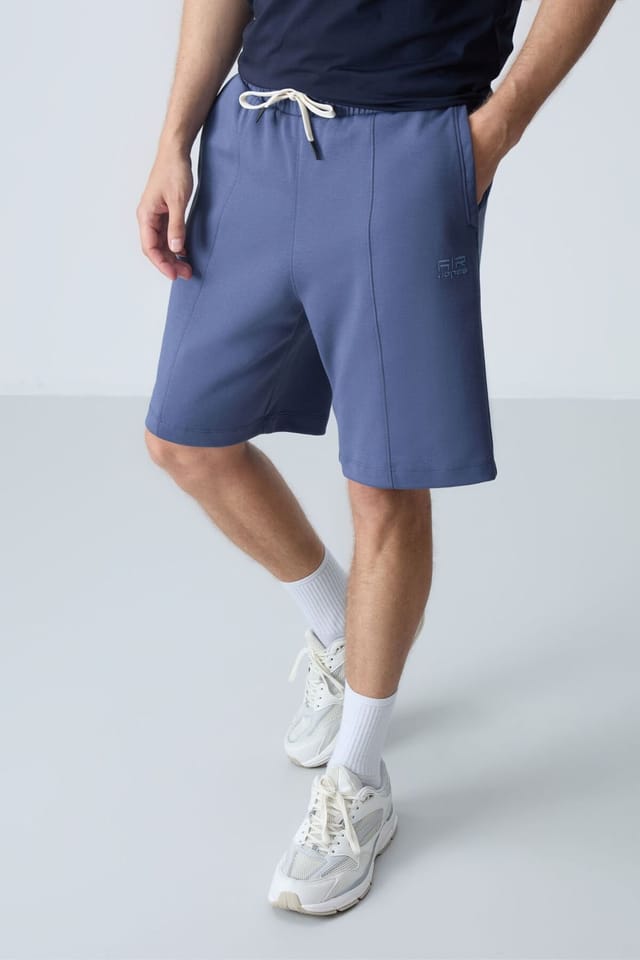 Tommy Life Tommy Life Men's Cotton-blend Sweat Shorts in Mid Blue - 2