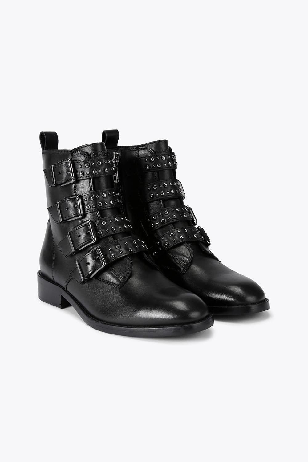 Carvela Carvela Women's 'Studio Strap' Leather Boots in Black - 4