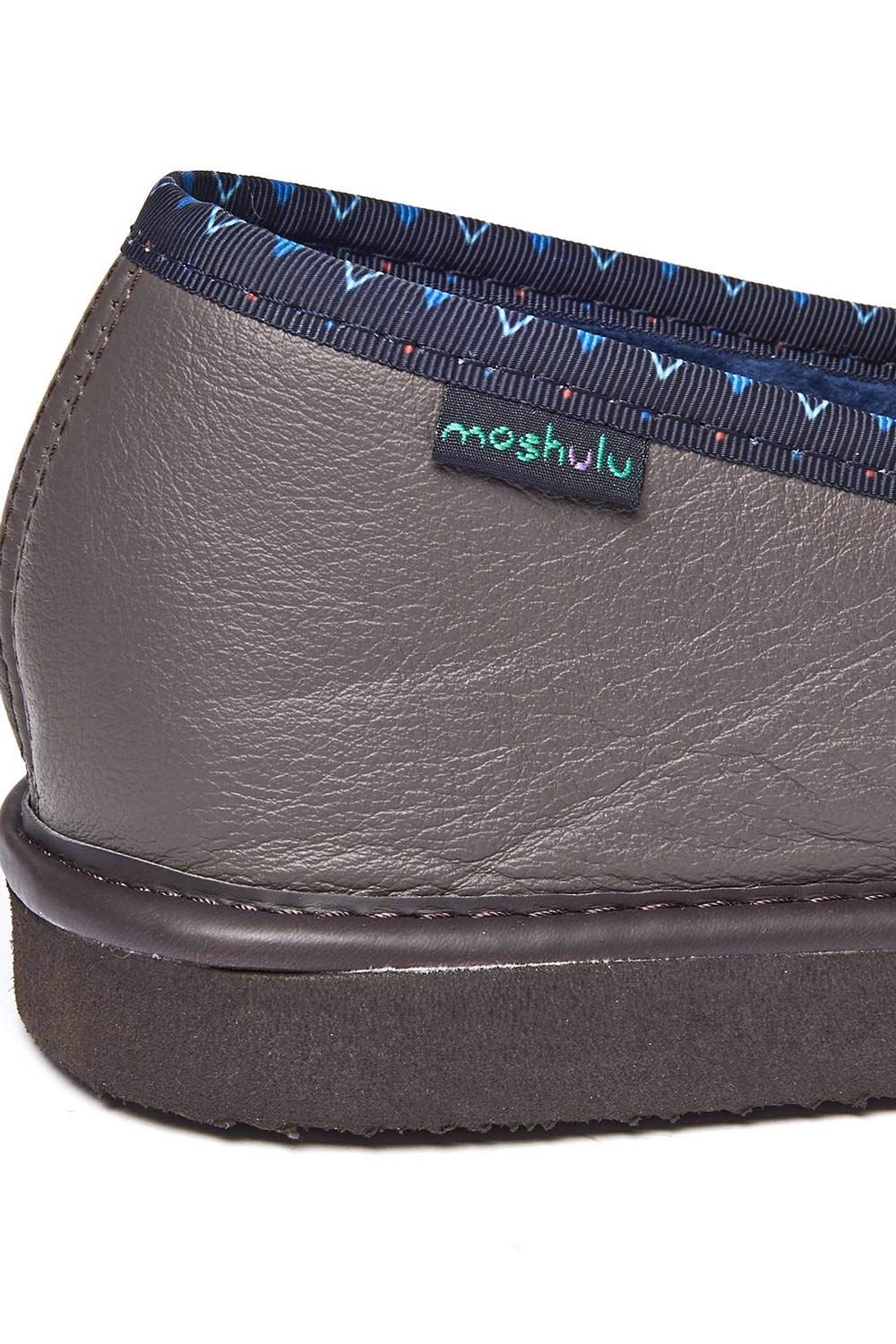 Moshulu Moshulu Men's 'Nepal 4' Men's Classic Leather Slippers in Light Brown - 3