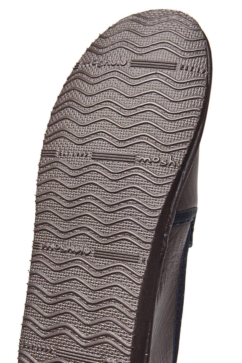 Moshulu Moshulu Men's 'Nepal 4' Men's Classic Leather Slippers in Light Brown - 4