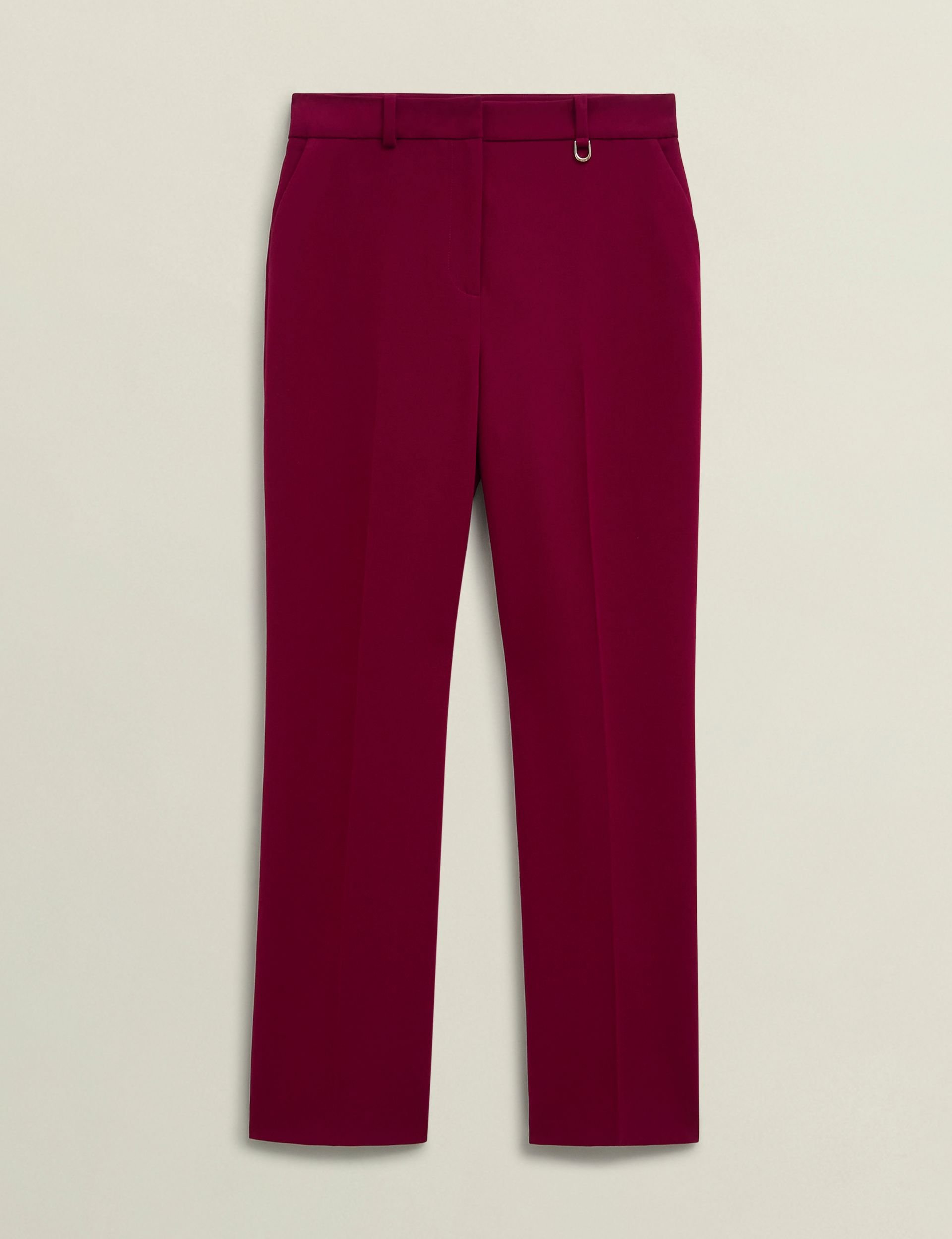 Hobbs London Hobbs London Women's Mabel Trousers in Burgundy - 2