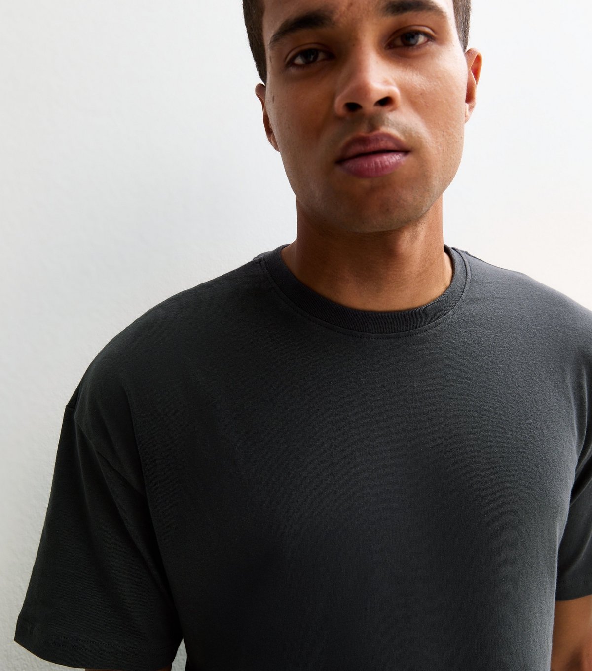 New Look Men's Navy Oversized Crew Neck T-Shirt New Look - 3