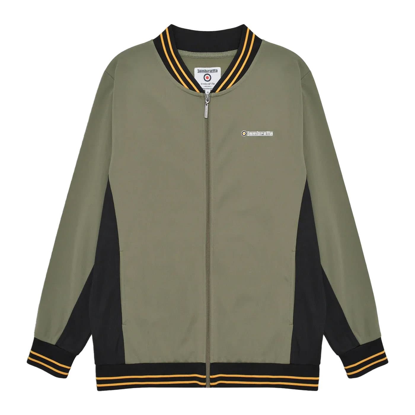 Lambretta Lambretta Men's Vintage Track Jacket in Light Khaki