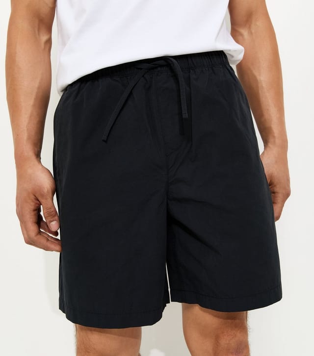New Look Men's Black Relaxed Pull On Shorts New Look - 3
