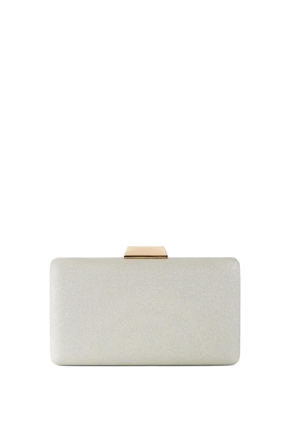 KG Kurt Geiger KG Kurt Geiger Silver Metallic Clutch Bag