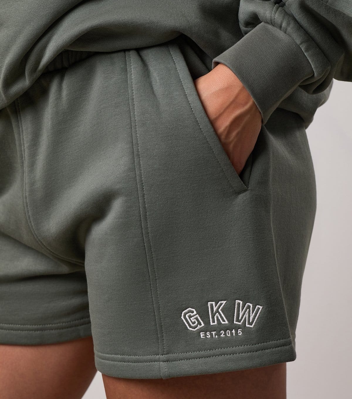 Gym King Women's Light Khaki Logo Embroidered Gym King New Look - 4