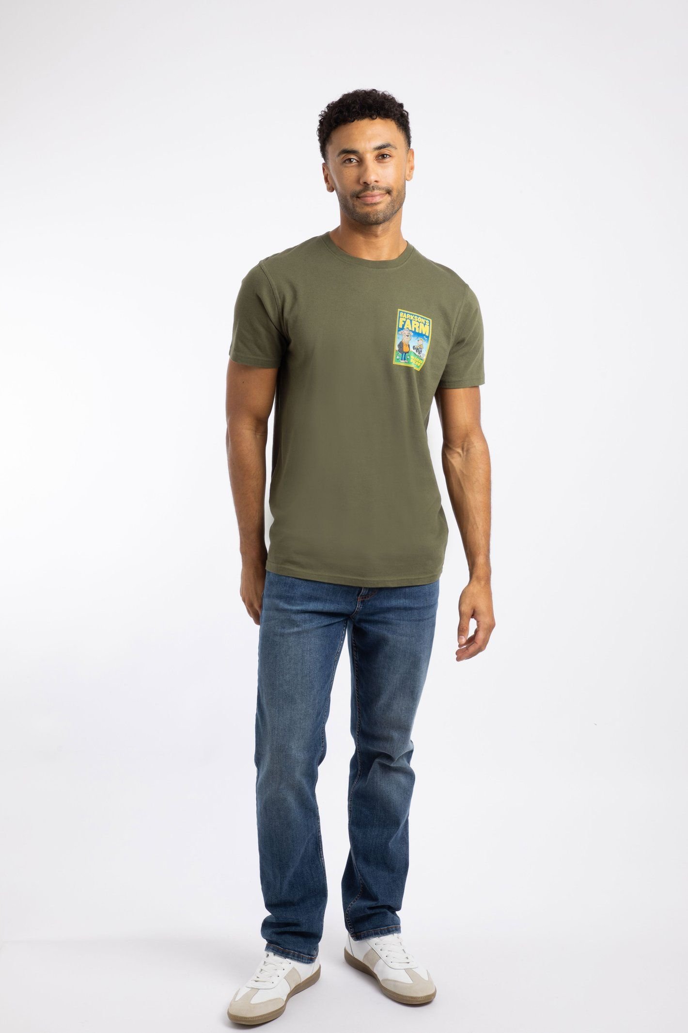 Weird Fish Weird Fish Men's Barkson's Farm Artist T-Shirt in Dark Green - 4