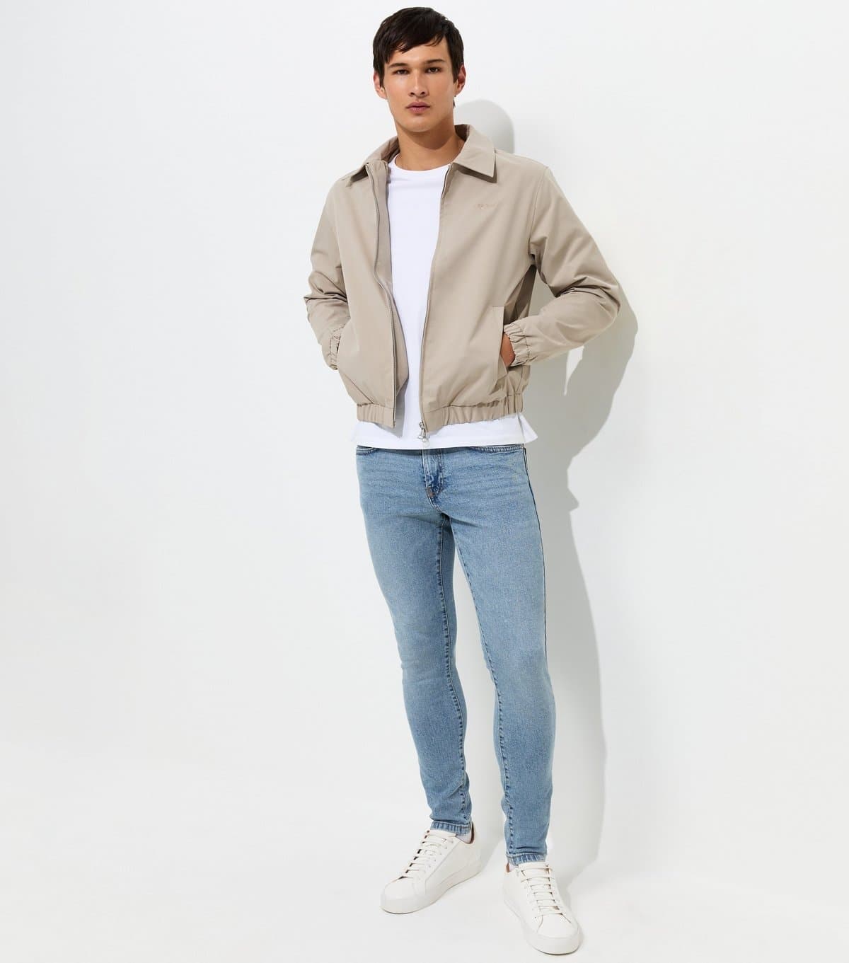 New Look Men's Light Blue Cotton Rich Skinny Fit Jeans New Look