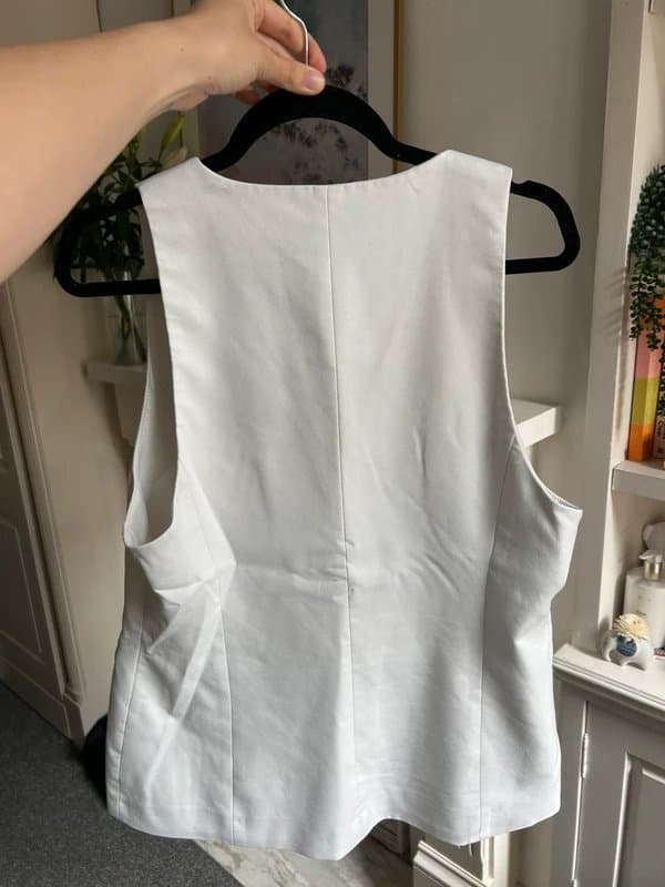 Bershka Bershka White Vest Top