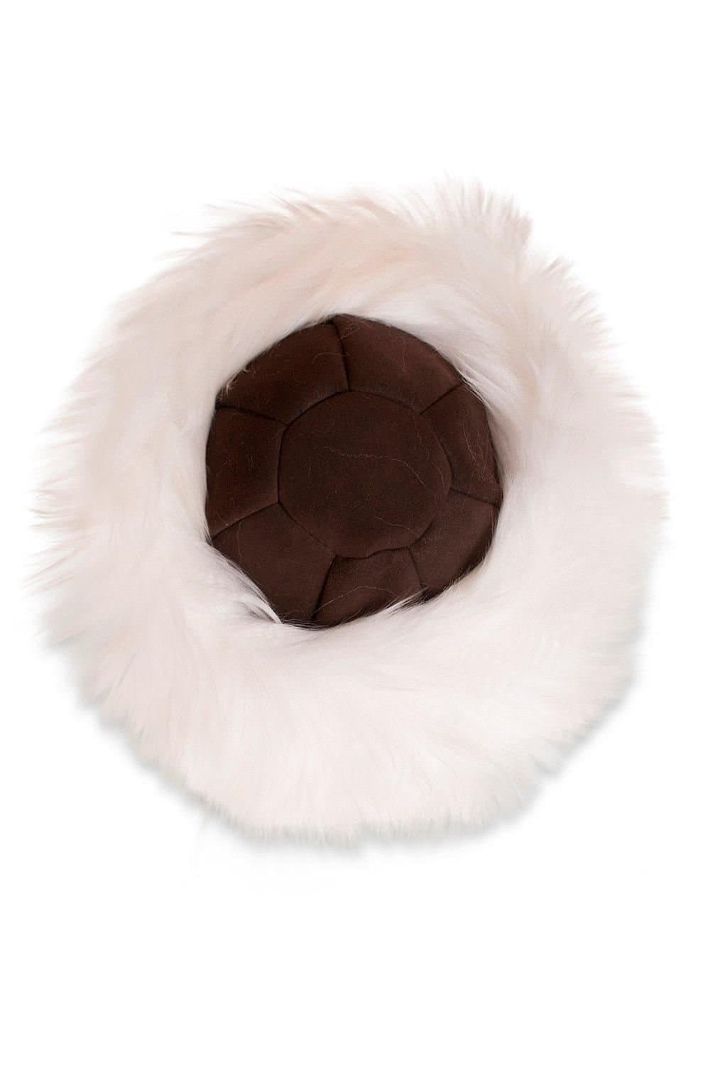Nordvek Nordvek Dark Brown Sheepskin Hat for Women