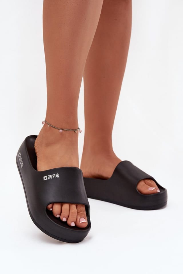 Love Lace Love Lace Women's Big Platform Foam Sandals for Beach & Everyday Comfort in Black - 3
