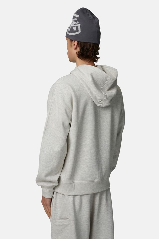 Good For Nothing Good For Nothing Men's Relaxed Fit Zip Through Hoodie in Grey - 2