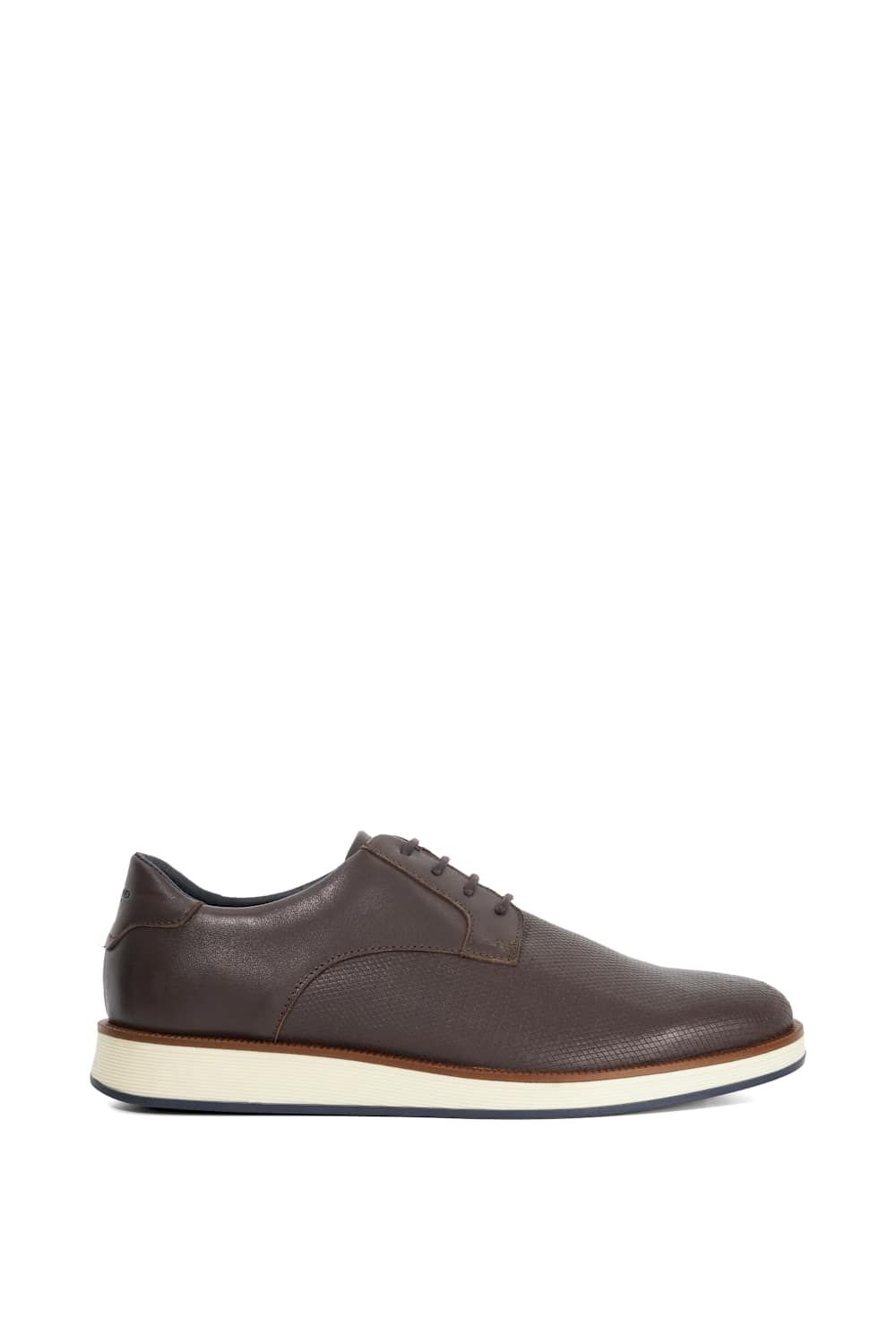 Dune London Dune London Men's 'Bow' Leather Derbies in Brown - 4