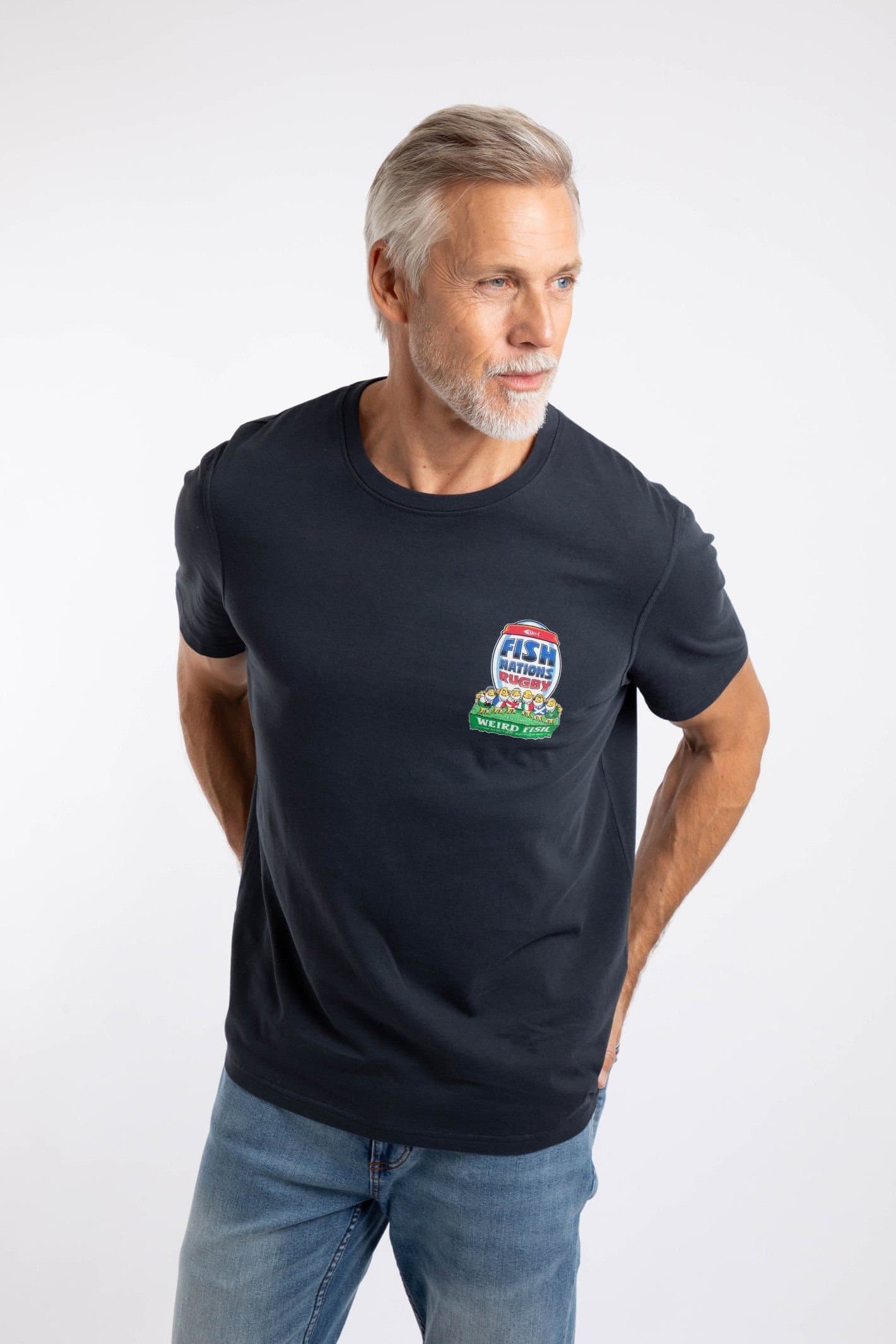 Weird Fish Weird Fish Men's Fish Nations Artist T-Shirt in Navy