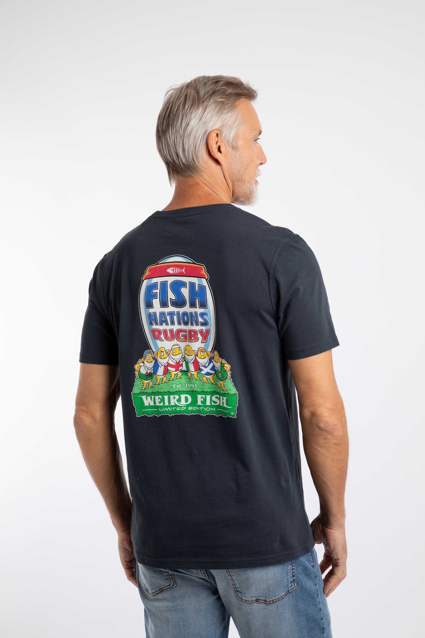 Weird Fish Weird Fish Men's Fish Nations Artist T-Shirt in Navy - 3