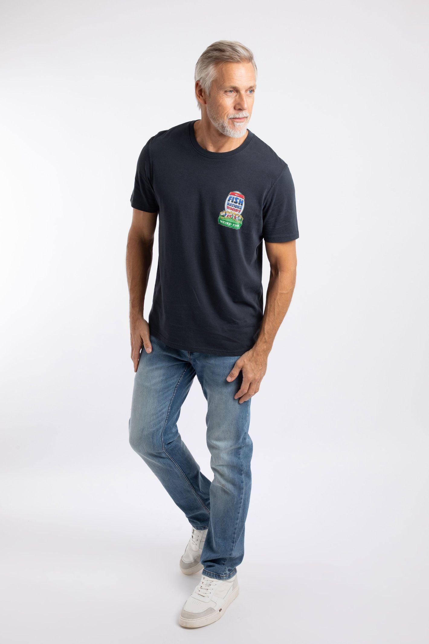 Weird Fish Weird Fish Men's Fish Nations Artist T-Shirt in Navy - 4