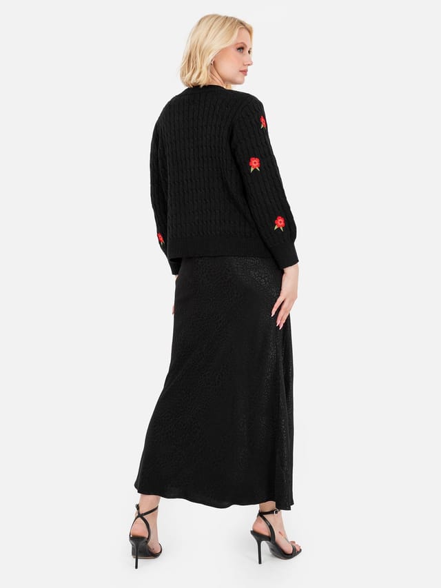 Lovedrobe Lovedrobe Women's Floral Cardigan Crop Top Set - 3