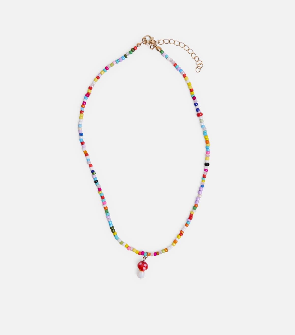 Public Desire Public Desire Multicoloured Beaded Mushroom Pendant Necklace