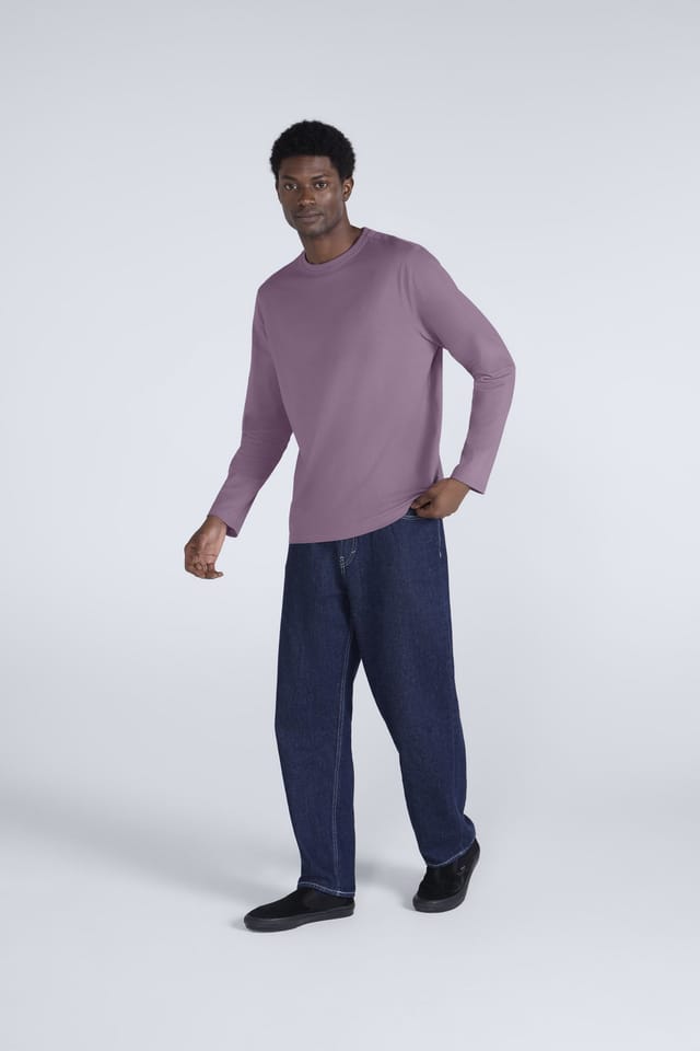 Animal Animal Men's 'Otis' Comfortable Lightweight Top Casual Long Sleeve Outdoor T-Shirt in Purple - 2