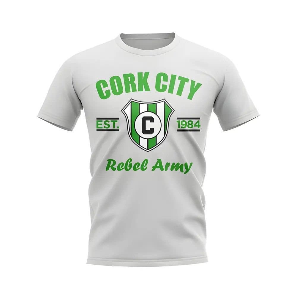 Cork City Cork City White Personalised Football T-Shirt for Men