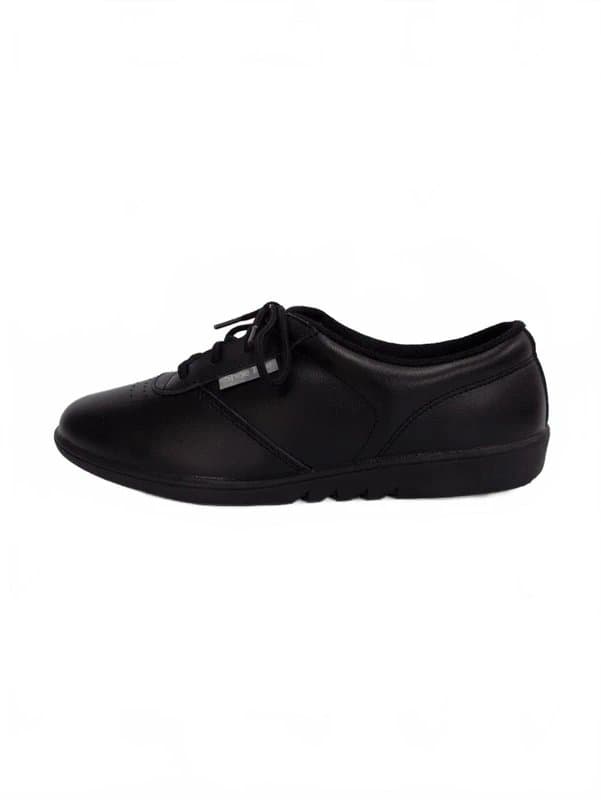 Shoe Tree Black Comfort Shoes Lace Up UK 6 Womens Low Flat Heel Lightweight Shoe Tree