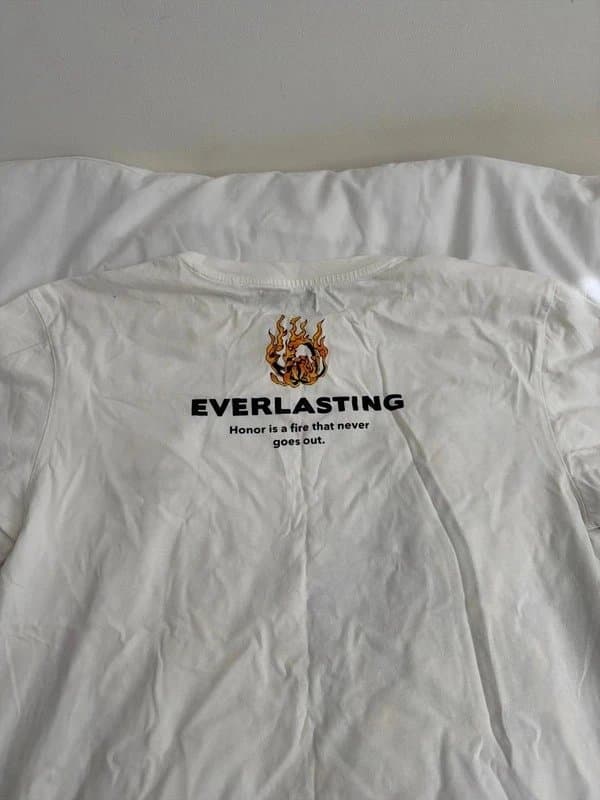 Bershka Bershka White Graphic T-Shirt | Eagle Flame Print Tee